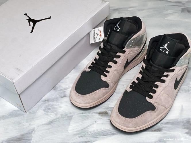 Rep BQ6472-602 Mid Powder Air Jordan Dirty (W) Iridescent 1 0806